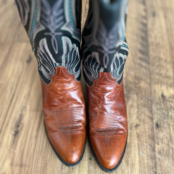 Larry Mahan cowgirl boots 7 - Picture 6 of 10